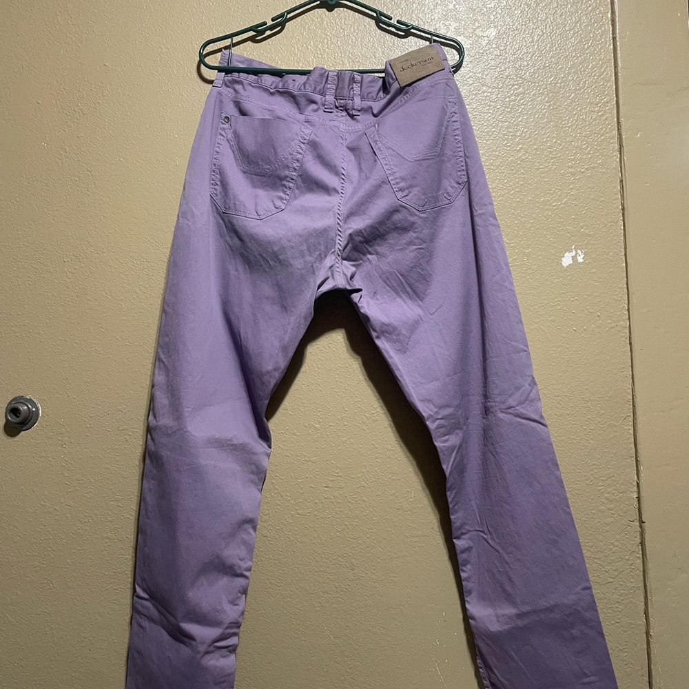 Jeckerson Heritage Lavender Pants for men made in ITALY perfect condition98%cott
